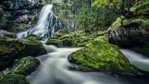 The Gollingfall or Gollinger wasserfall (sometimes named as Schwarzbachfall) is one of the most gorgeous waterfalls in Austria, located at Golling an der Salzach in the region Salzburg. The waterfall is set amidst pine trees and plunges 75 metres in 2 drops.